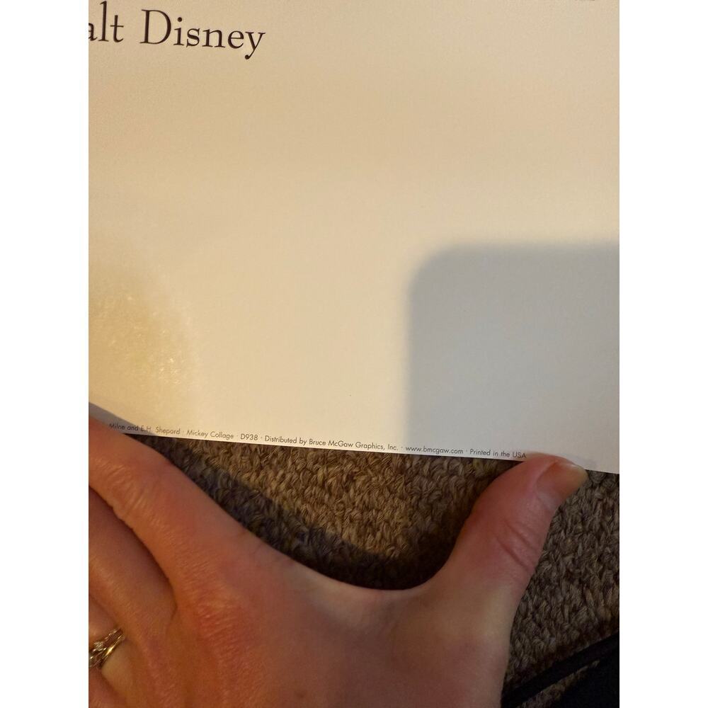 Disney Mickey Mouse Collage Walt Disney Quote Vintage Poster D938 - Picture 3 of 9